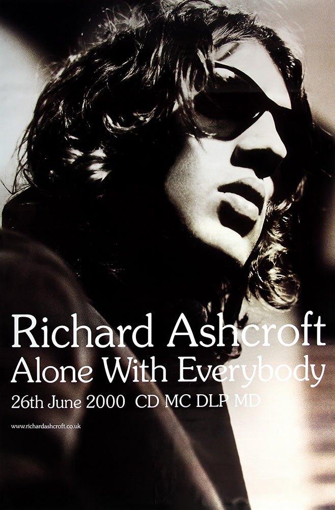 Richard Ashcroft poster - Alone with Everybody. Original 60"x40"