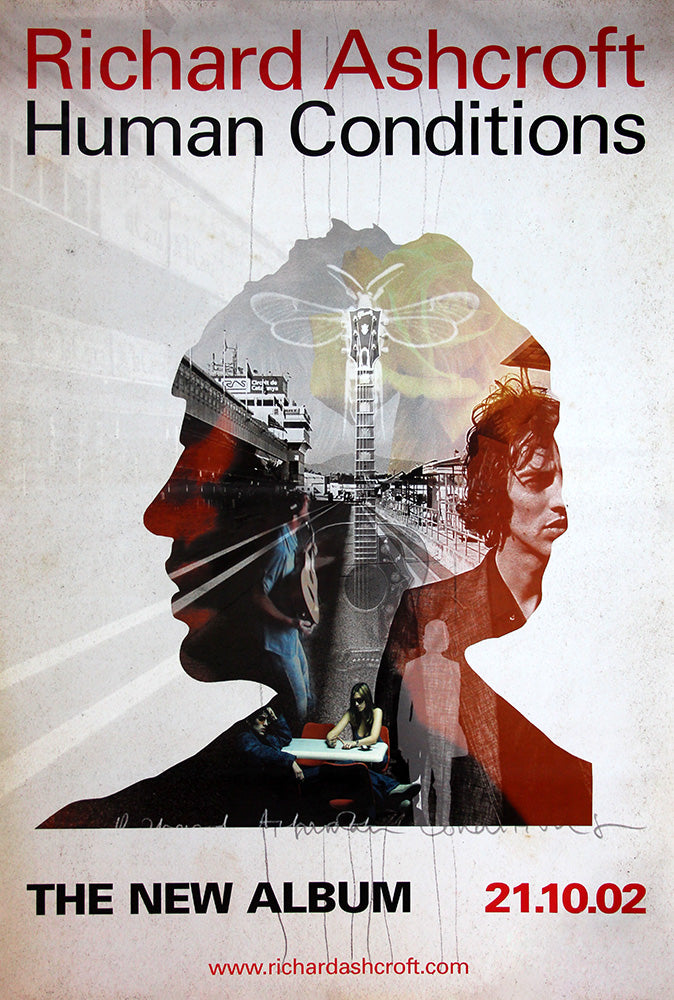 Richard Ashcroft poster - Human Conditions. Original 60"x40"