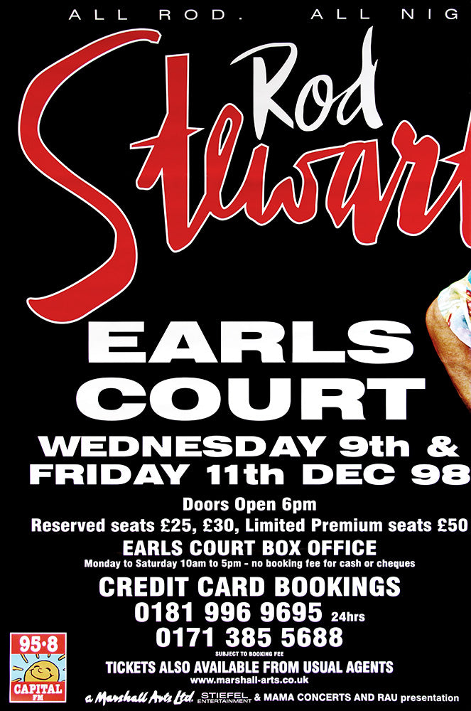 Rod Stewart poster - Live at Earls Court