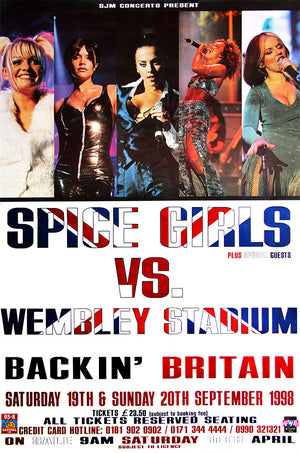 Spice Girls poster - Backin' Britain - Original Large 60"x40"