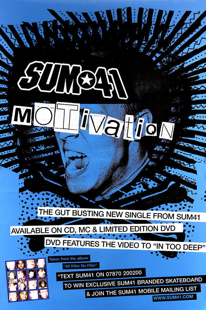 Sum 41 poster - Motivation. Original