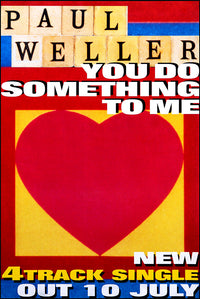 Paul Weller poster Duo - You Do Something To Me & Stanley Road. Original