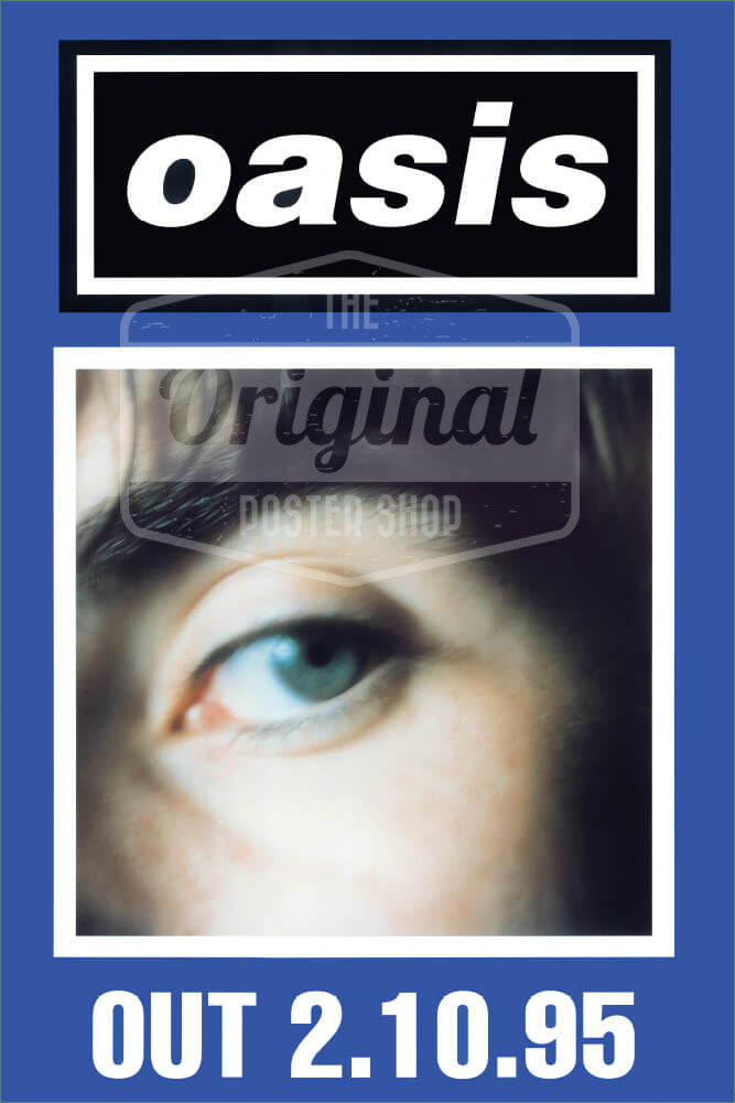 Oasis poster - (What's the Story) Morning Glory? Liam (Blue) (1st Generation Reprint)