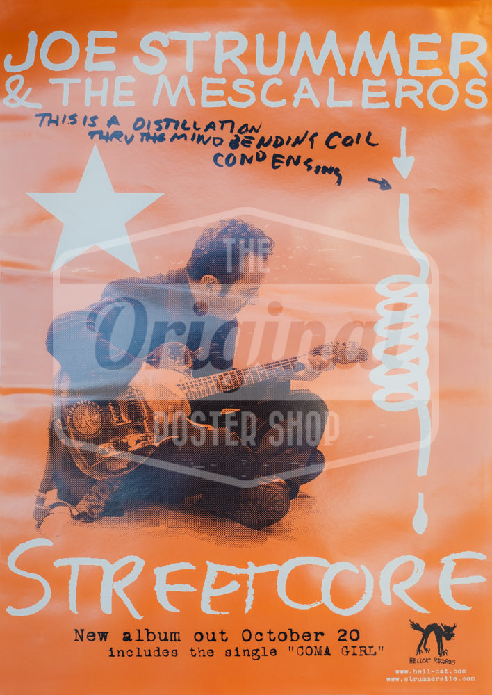 Joe Strummer & The Mescaleros Poster – "Streetcore" – Original