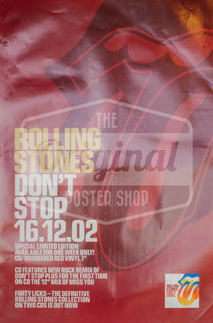 The Rolling Stones Poster – "Don’t Stop" – Original