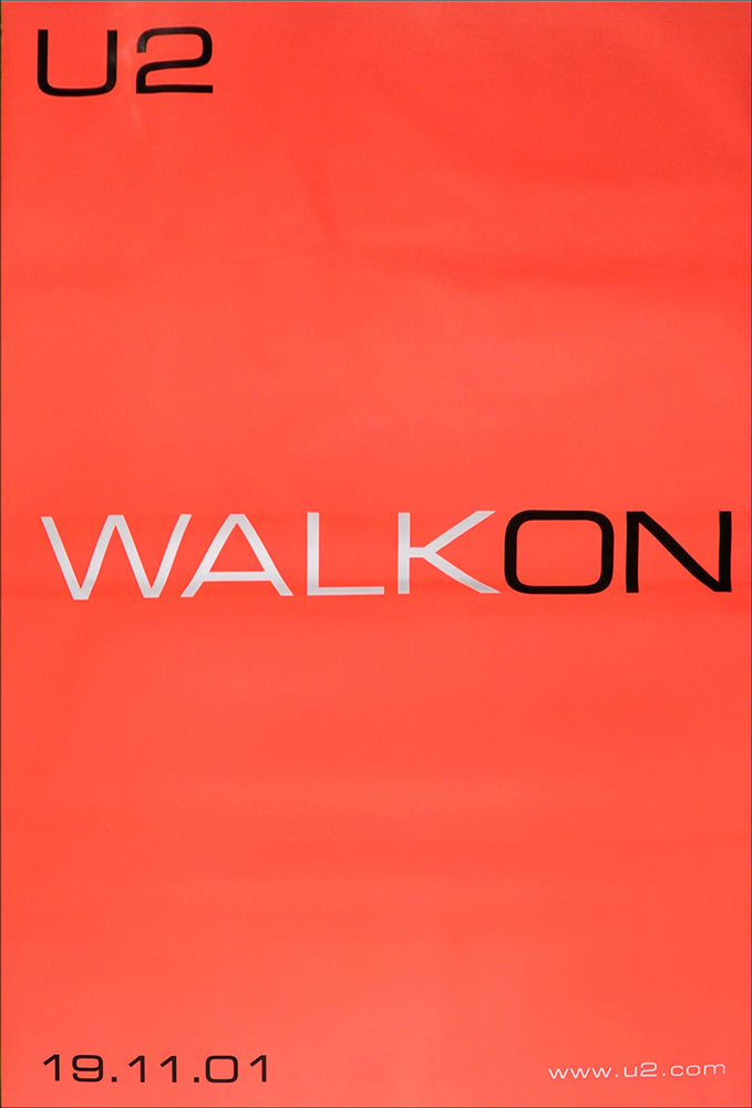 U2 poster - Walk on. Original 60"x40"